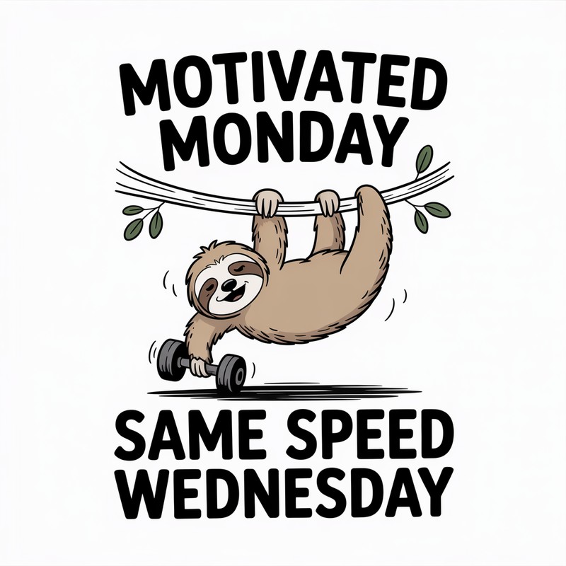 Motivated Monday Sloth Tee