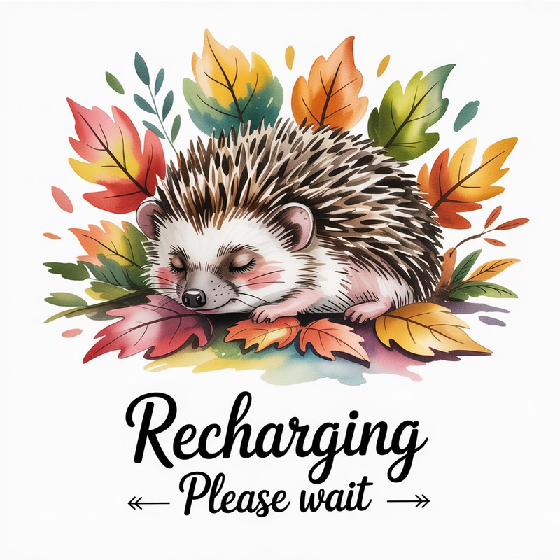 Recharging Hedgehog Tee