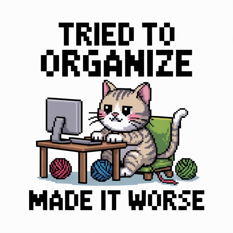 Cat Organized Chaos Tee