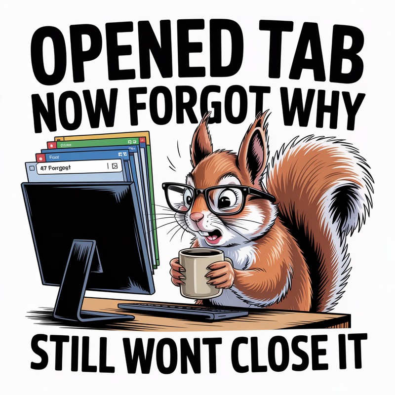 Opened Tab Forgot Why Tee