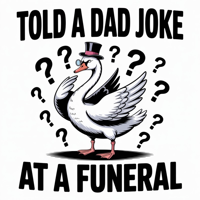 Told Dad Joke Funeral Tee