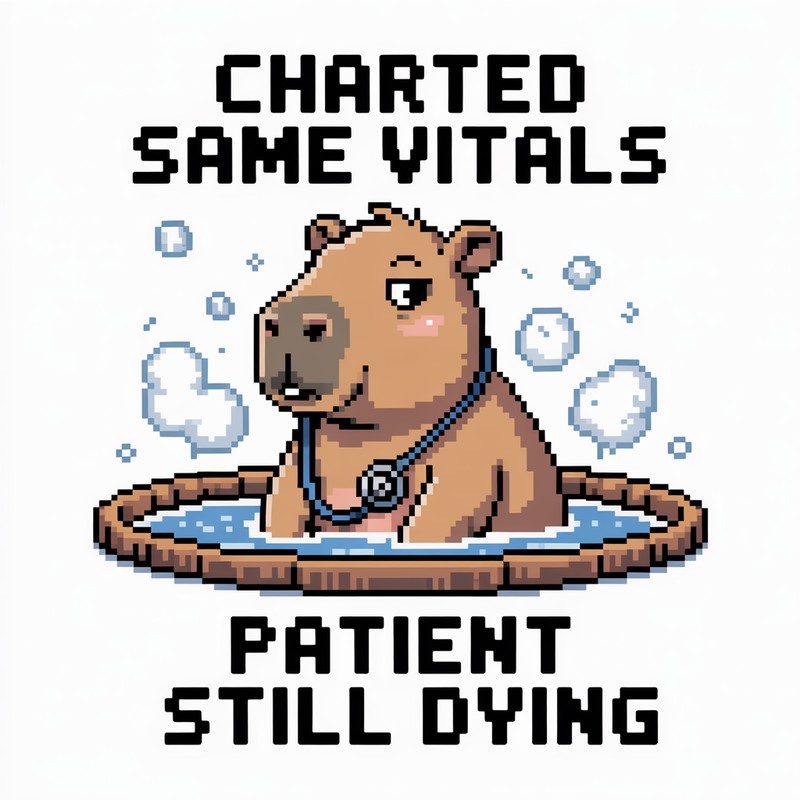 Charted Same Vitals Capybara Tee