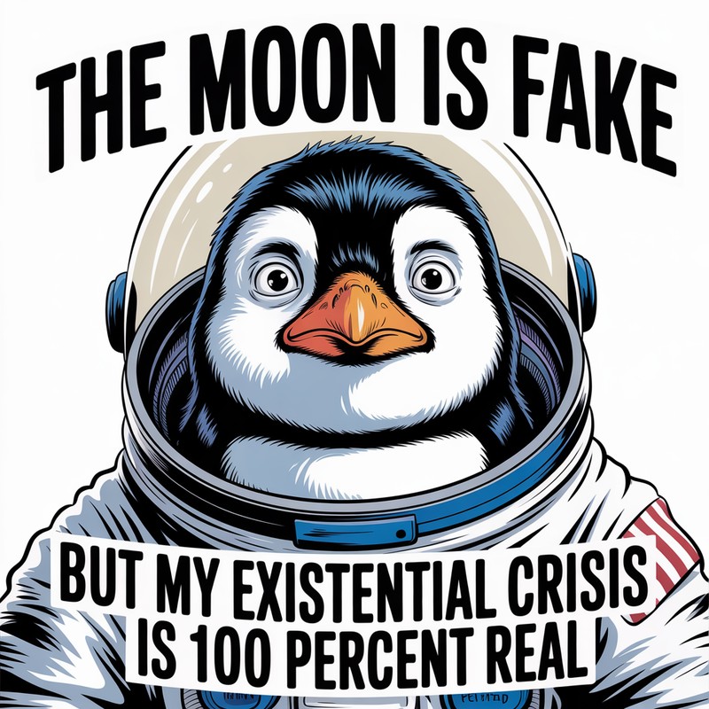 Existential Penguin Tee