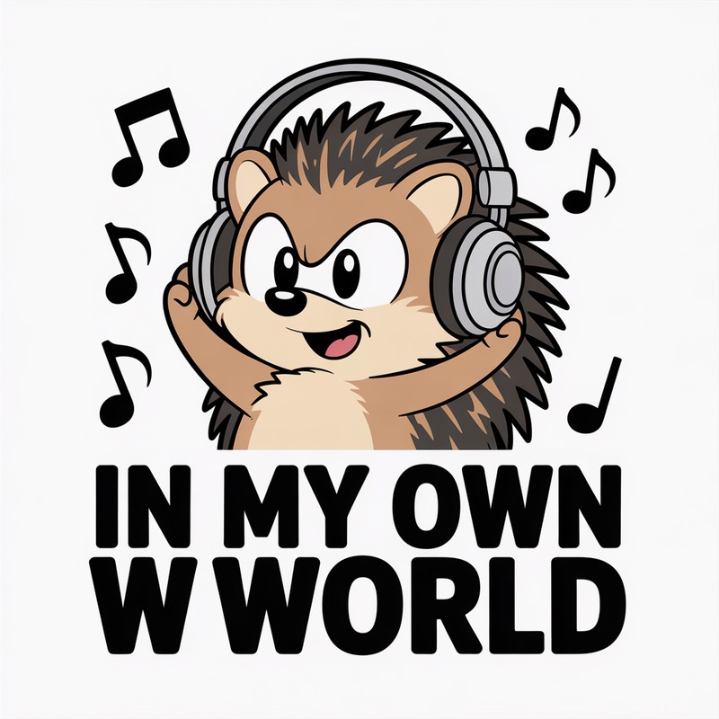 Vibe Mode Hedgehog Tee