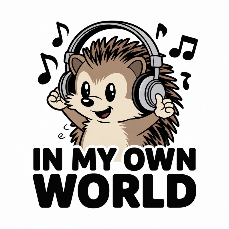 Vibe Mode Hedgehog Tee