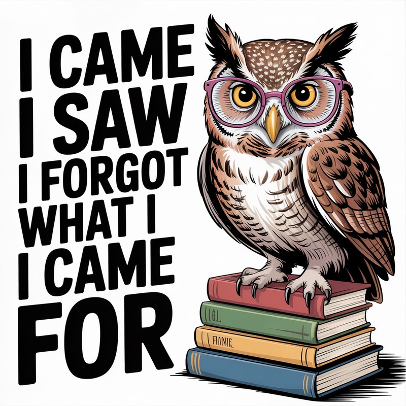 Forgetful Owl Tee