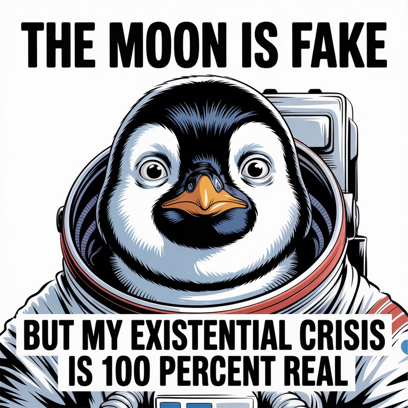 Existential Penguin Tee