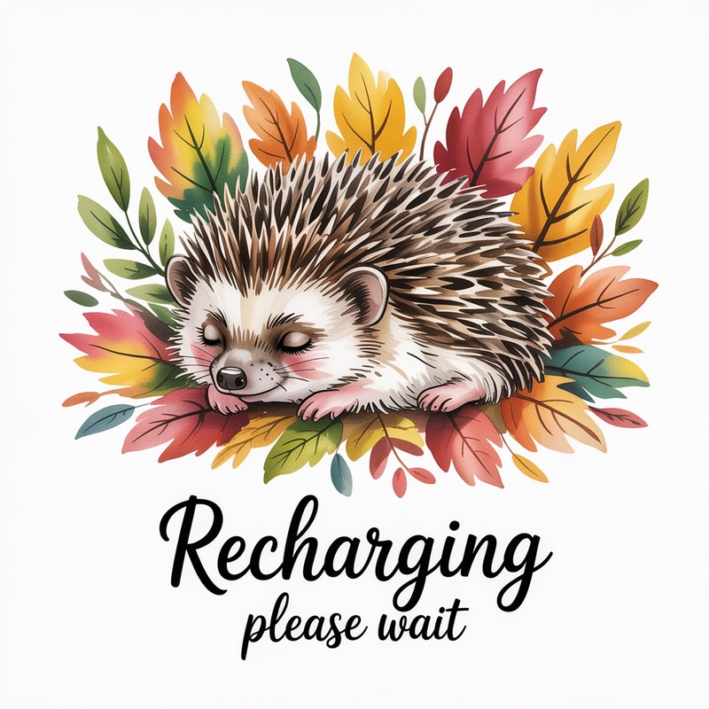 Recharging Hedgehog Tee