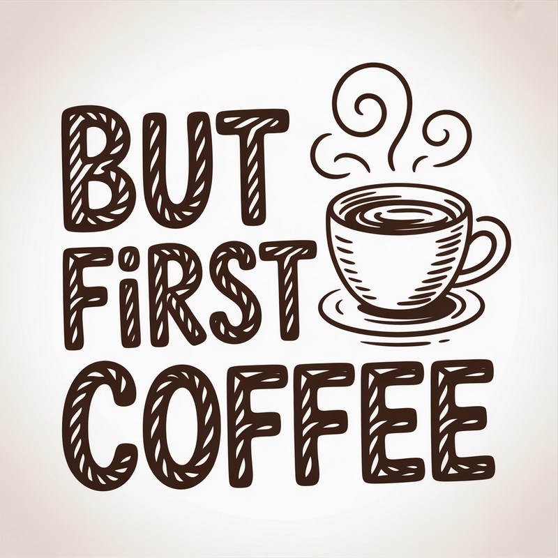 But First Coffee Doodle Tee
