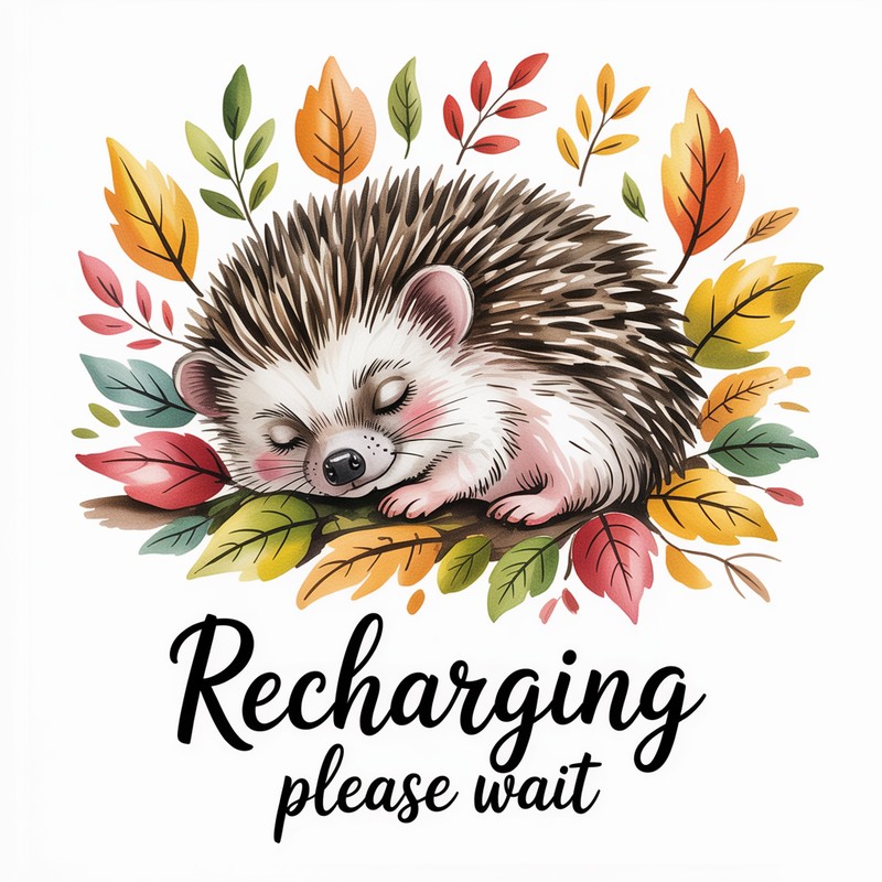 Recharging Hedgehog Tee