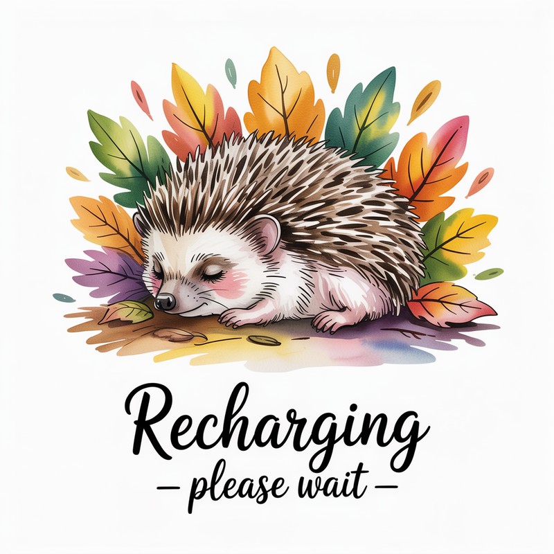 Recharging Hedgehog Tee