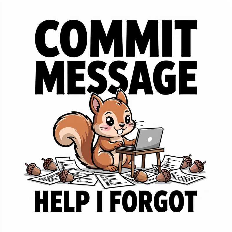 Commit Message Chaos Tee