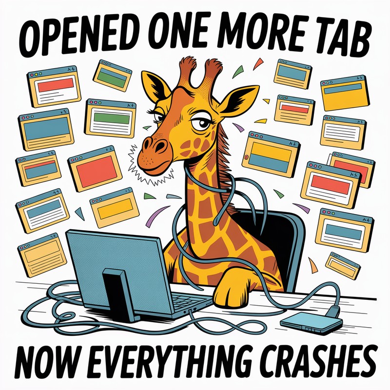 Tab Spiral Giraffe Tee