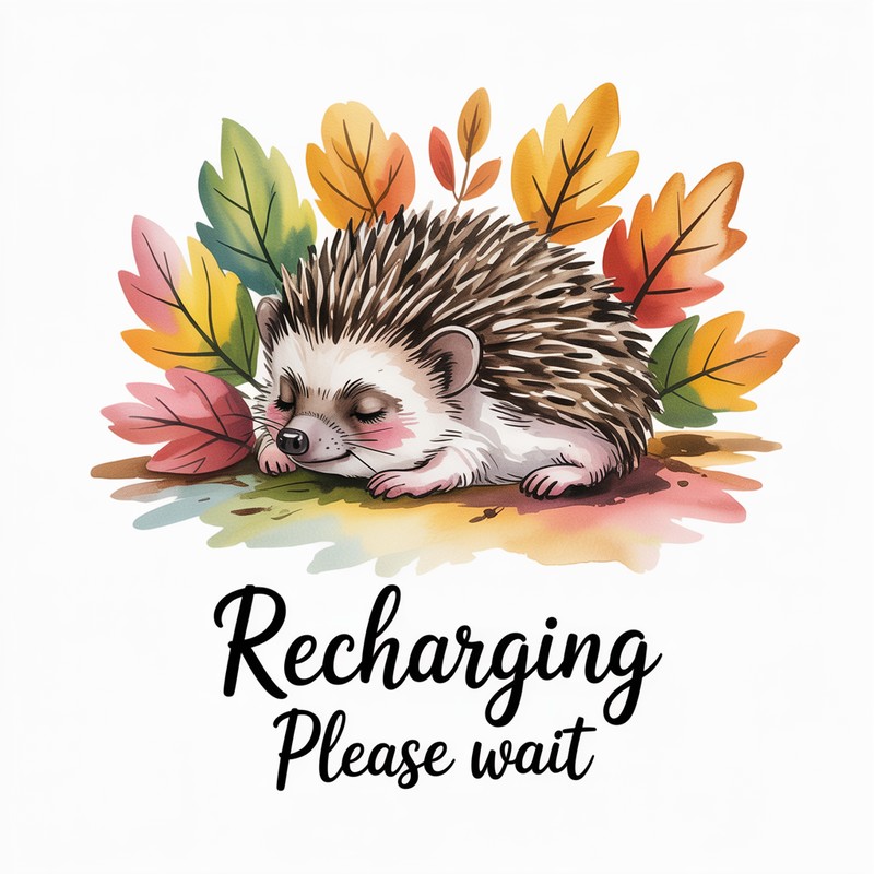 Recharging Hedgehog Tee
