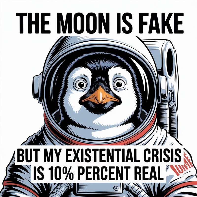 Existential Penguin Tee