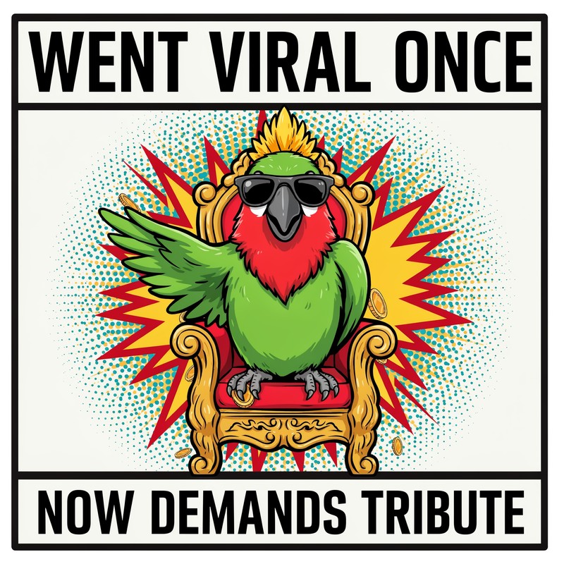 Viral Tribute Parrot Tee