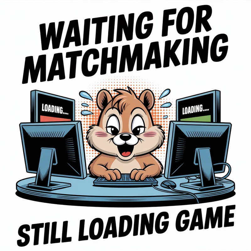 Waiting Matchmaking Chipmunk Tee