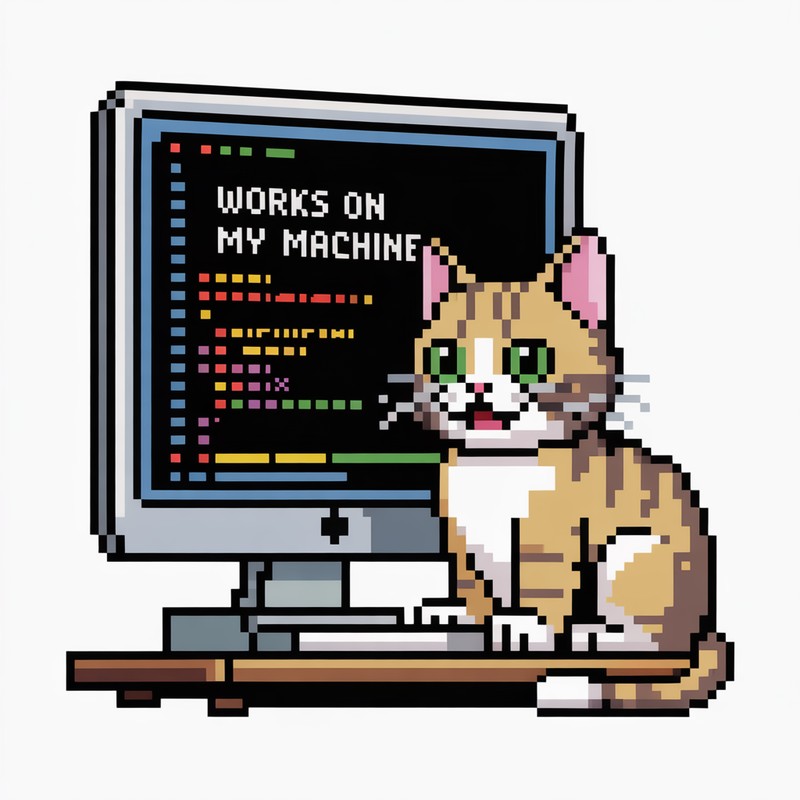 Pixel Dev Cat Tee
