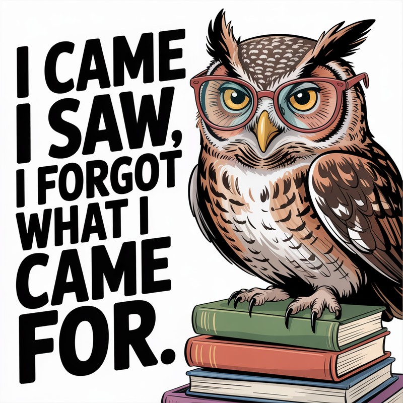 Forgetful Owl Tee