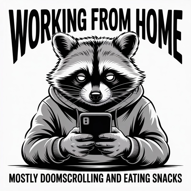 WFH Raccoon Tee