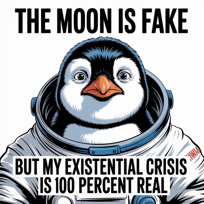 Existential Penguin Tee