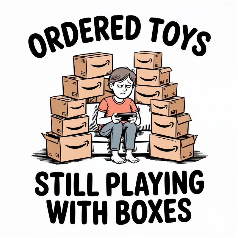 Ordered Toys Box Fort Tee