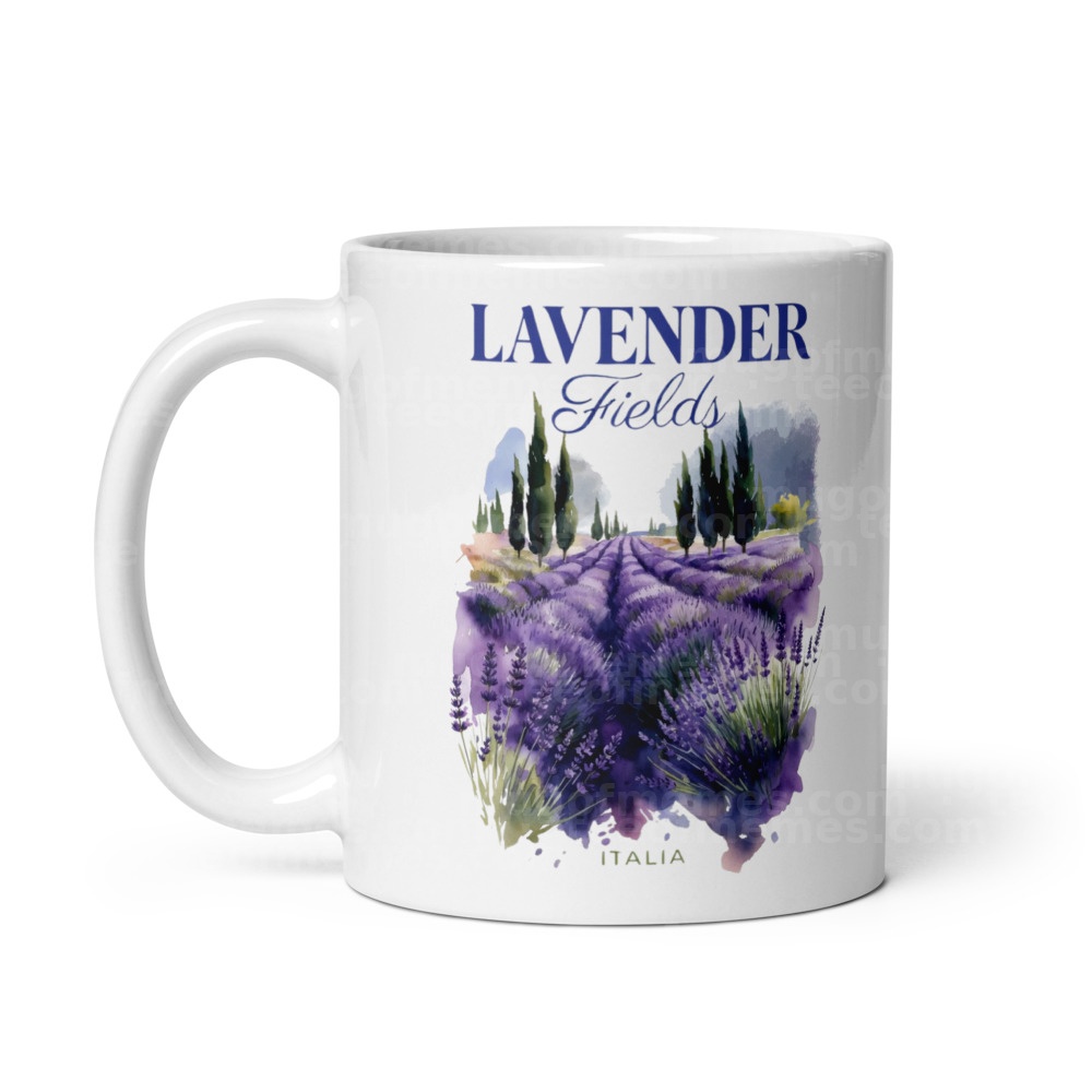 Lavender fields. ITALIA. Mug