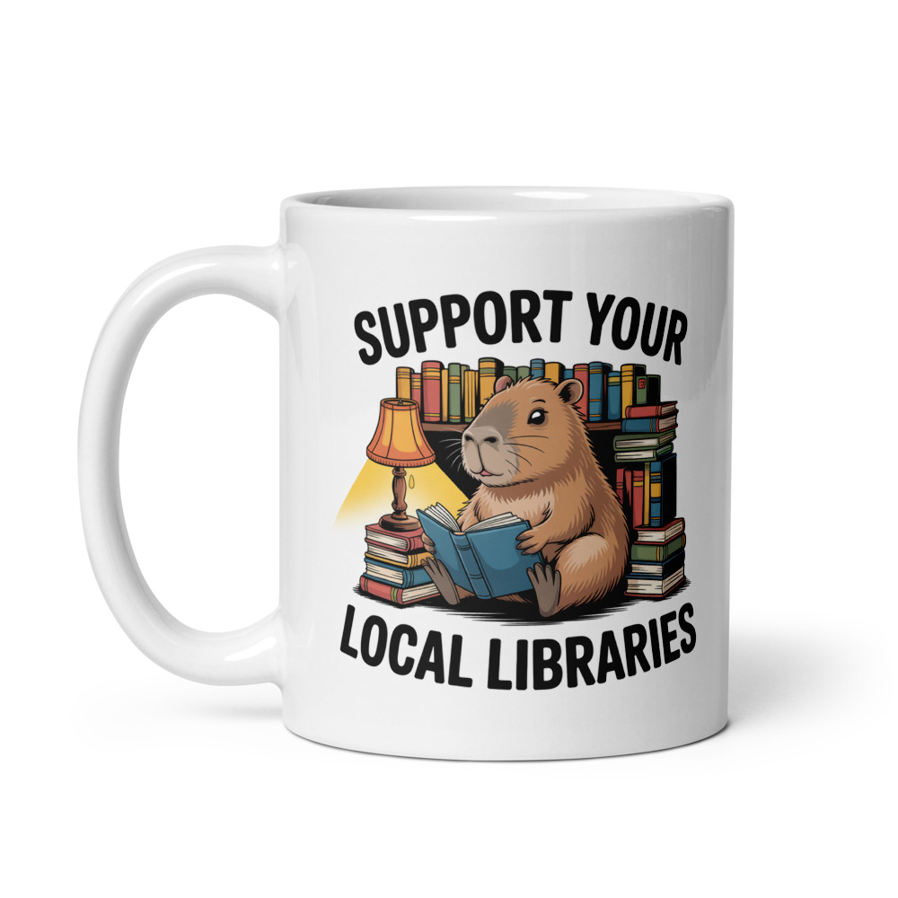 Capybara Bibliophile Mug