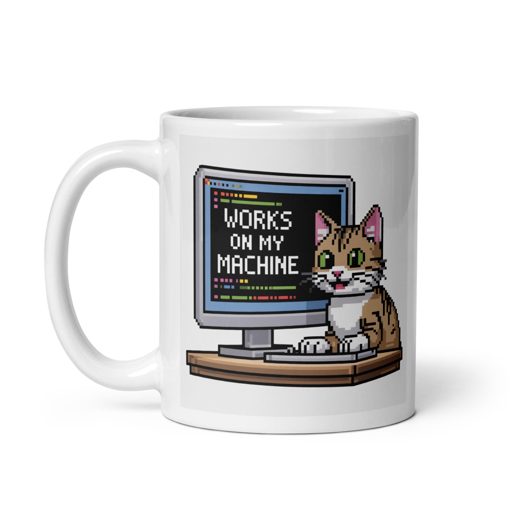 Pixel Dev Cat Mug