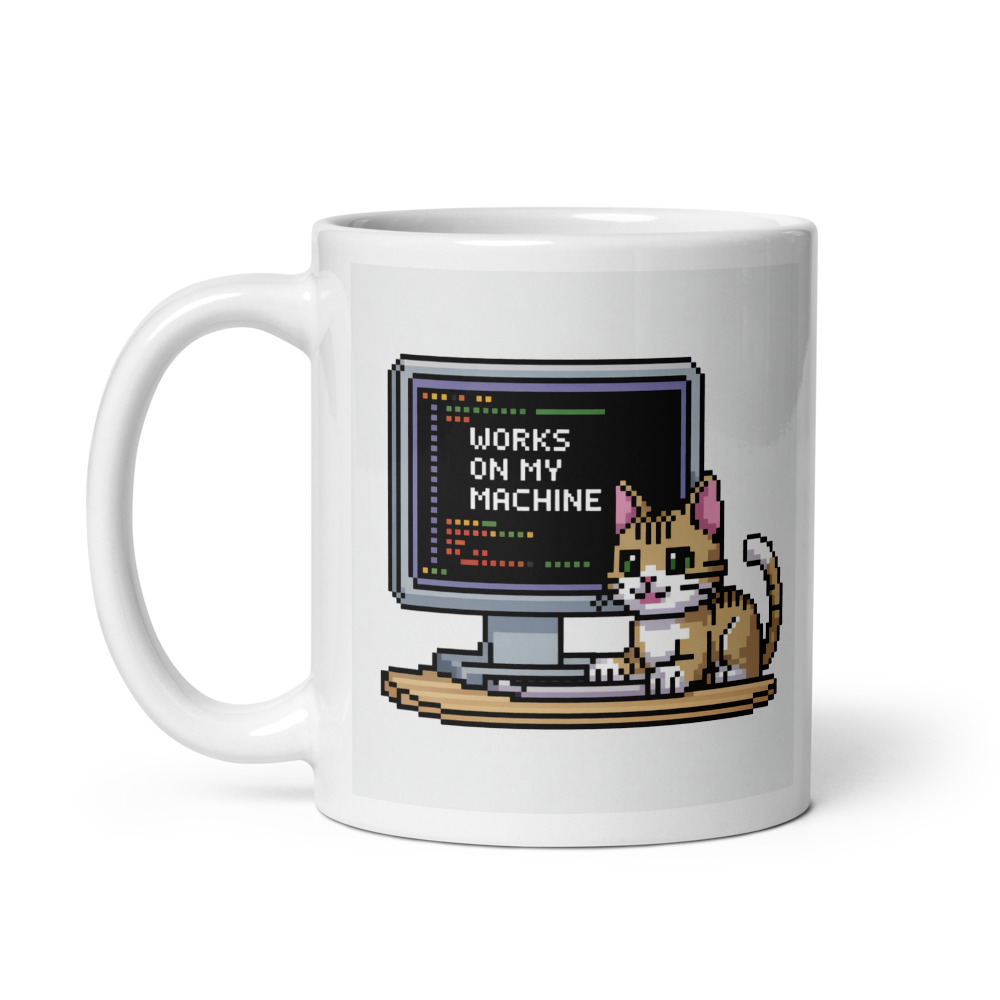 Pixel Dev Cat Mug