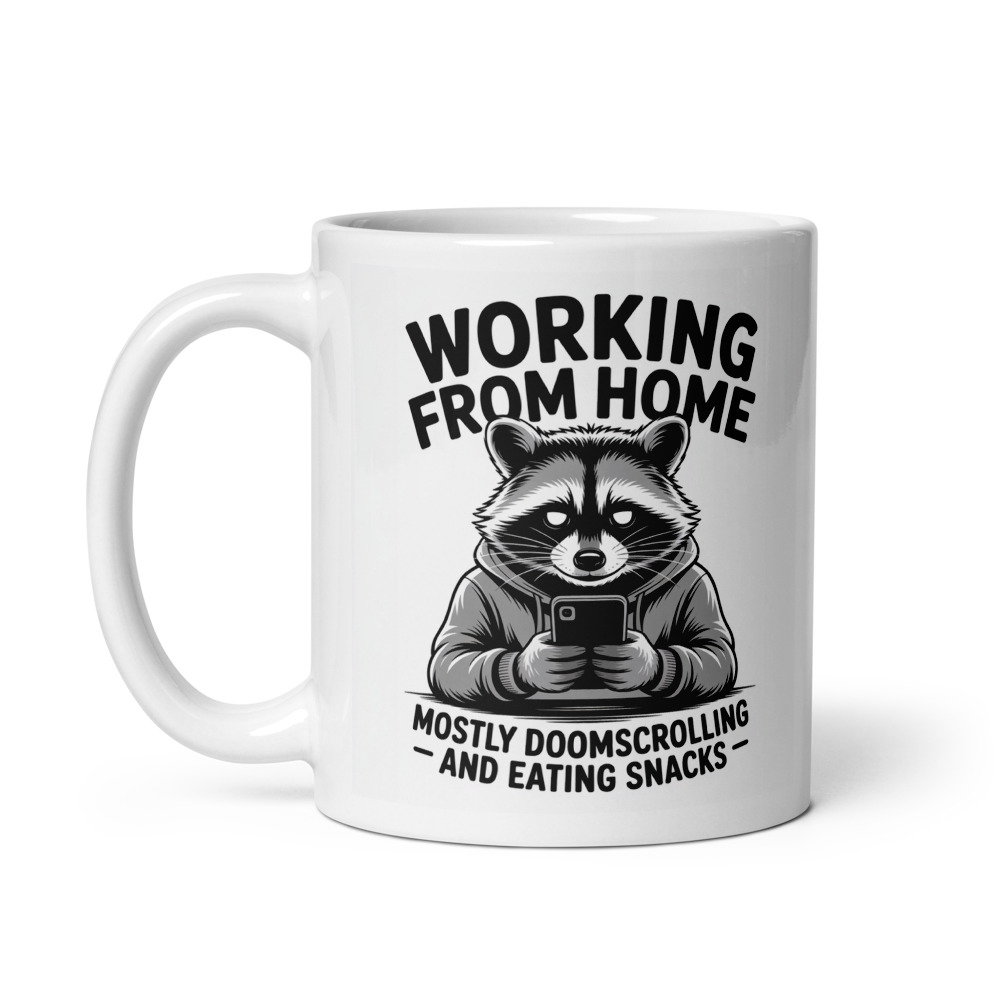 WFH Raccoon Mug