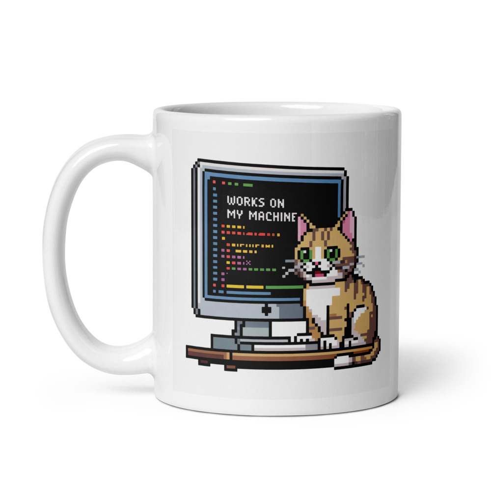 Pixel Dev Cat Mug