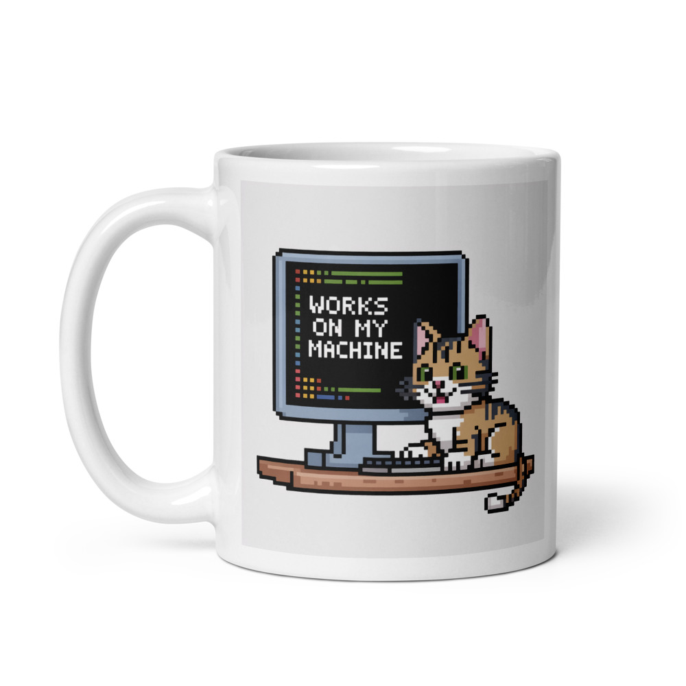 Pixel Dev Cat Mug
