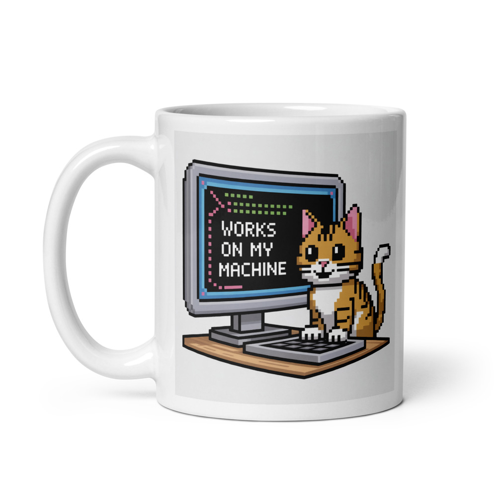 Pixel Dev Cat Mug
