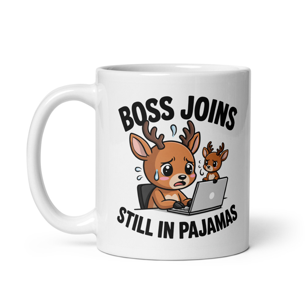 Boss Joins Pajama Panic Mug