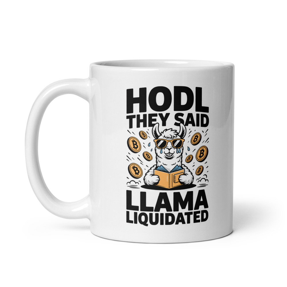 Hodl Llama Liquidated Mug