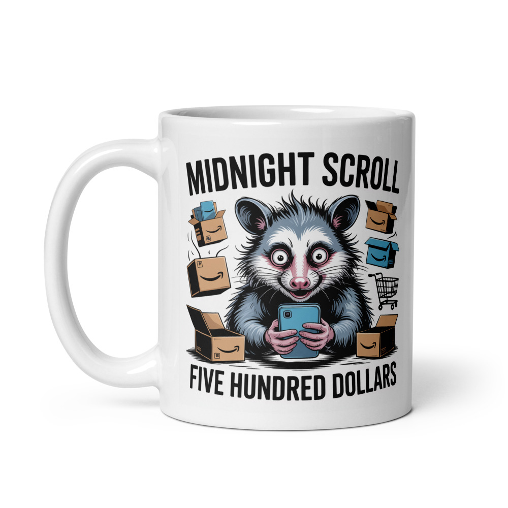 Midnight Scroll Regret Mug