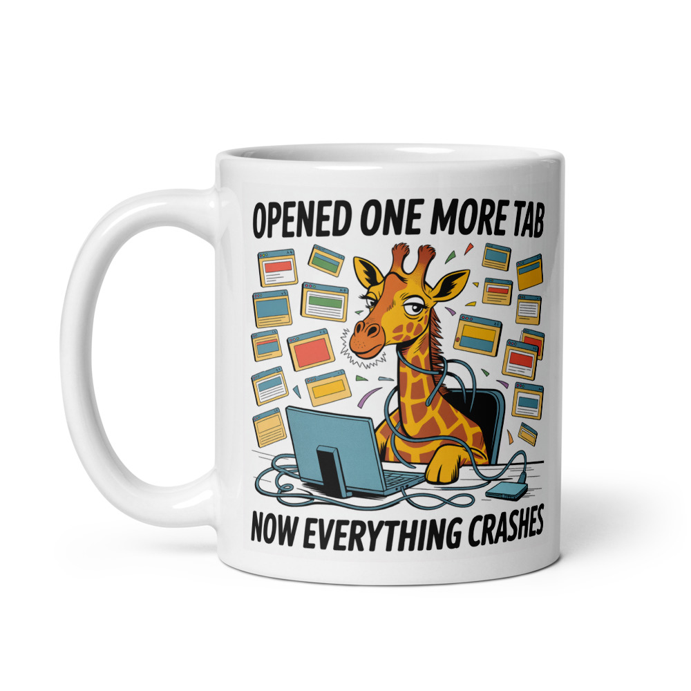 Tab Spiral Giraffe Mug