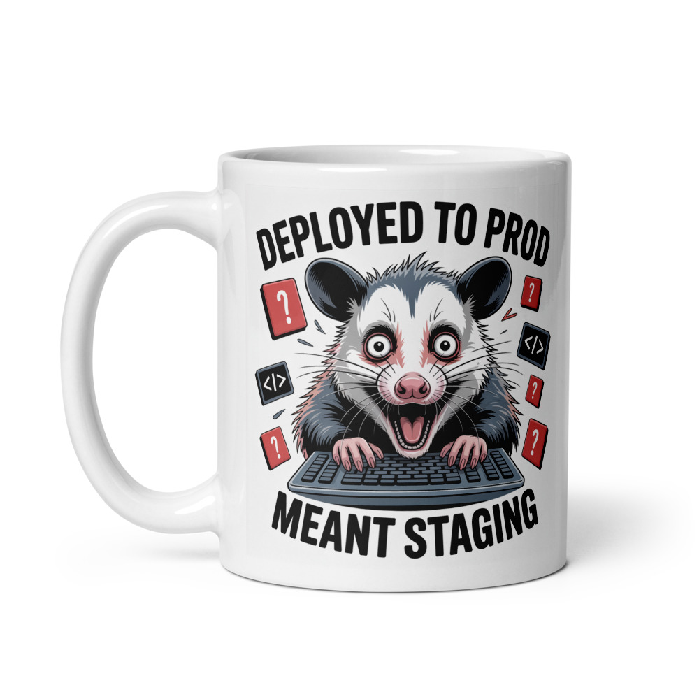 Deployed Prod Opossum Mug