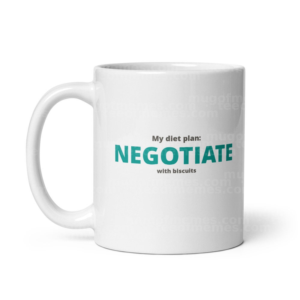 Negotiate With Biscuits Mug