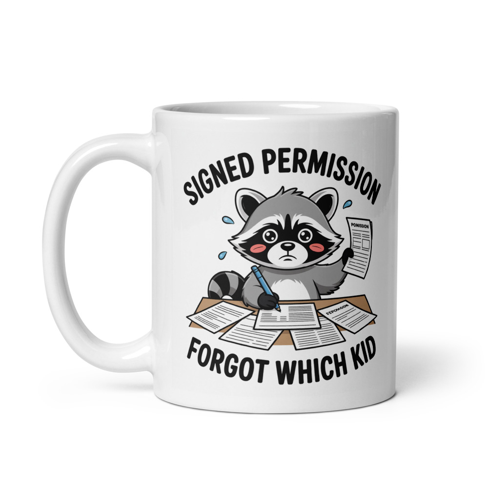 Signed Permission Raccoon Mug