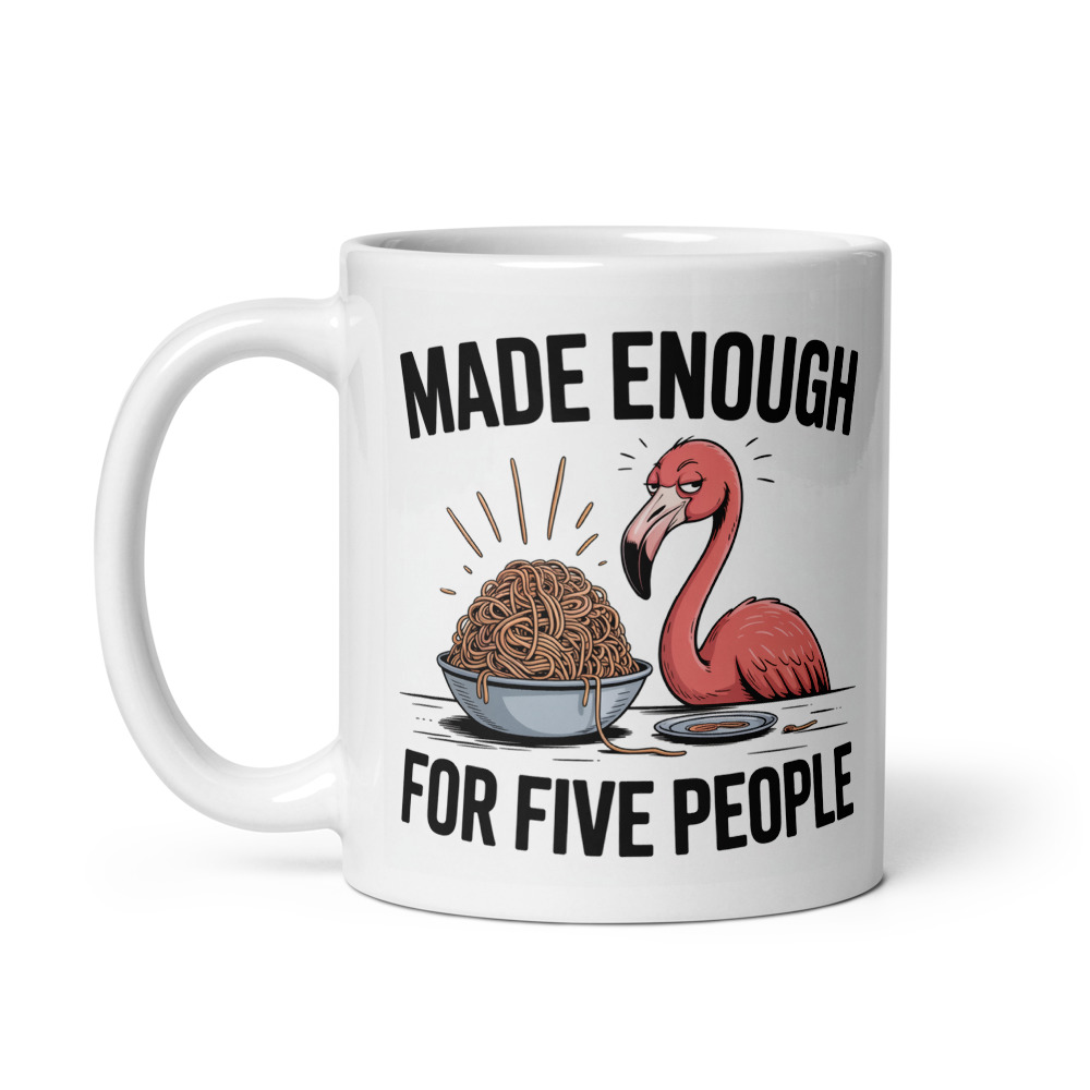 Pasta Portion Flamingo Mug