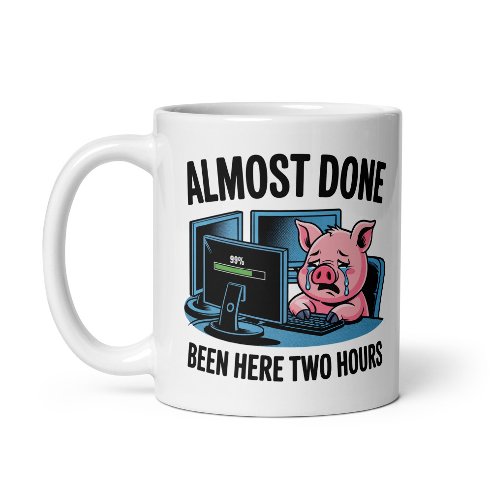 Loading Bar Pig Patience Mug