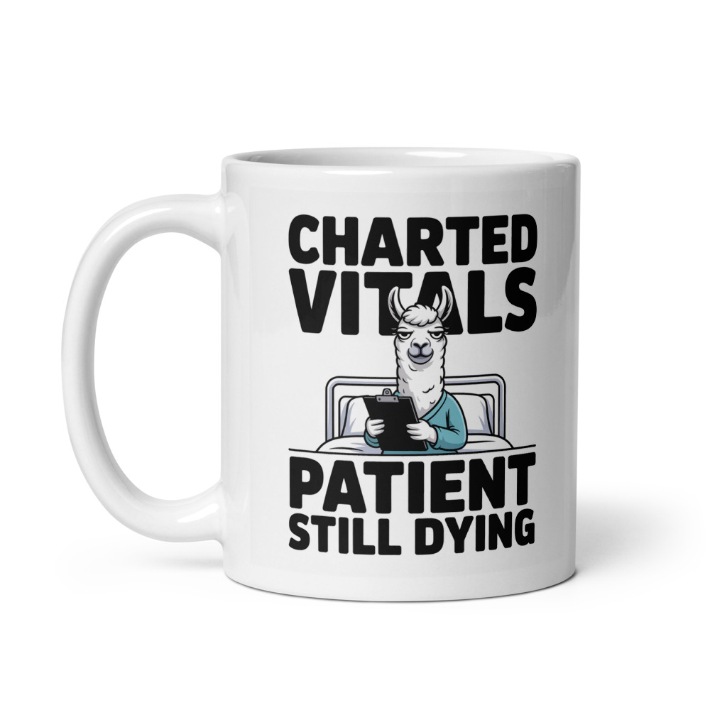 Charted Vitals Still Dying Mug