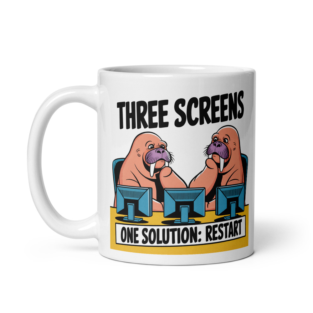 Three Screens One Solution Mug