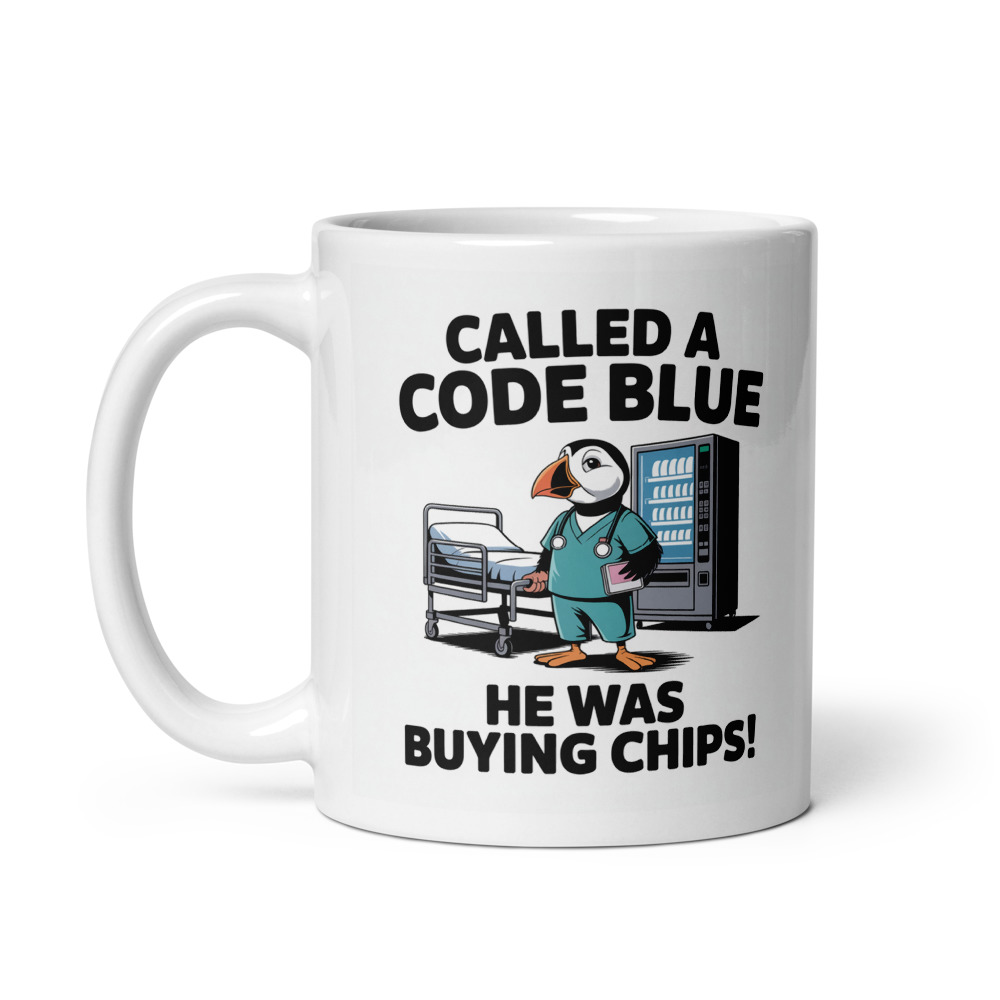 Code Blue Vending Puffin Mug
