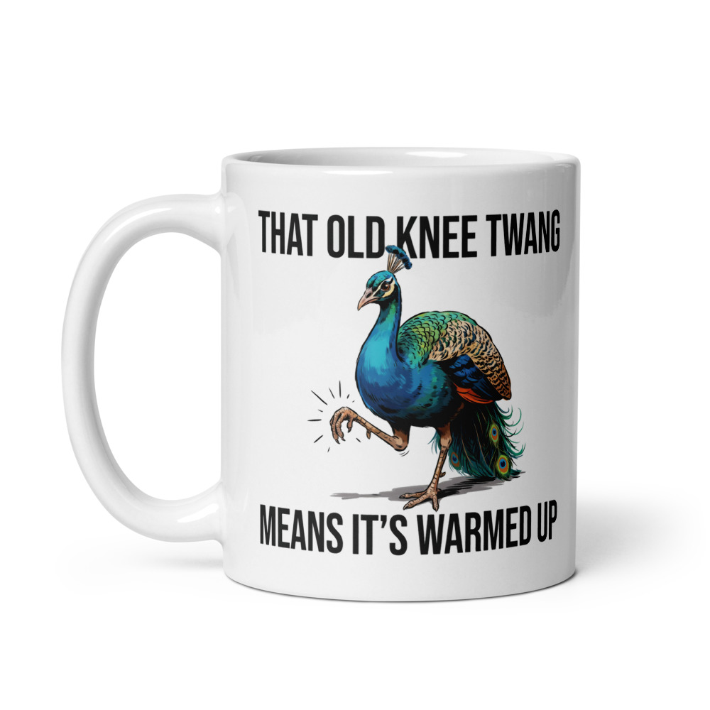 Knee Twang Peacock Mug