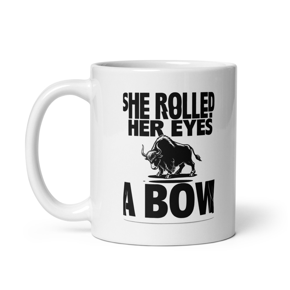 Eye Roll Bow Yak Mug