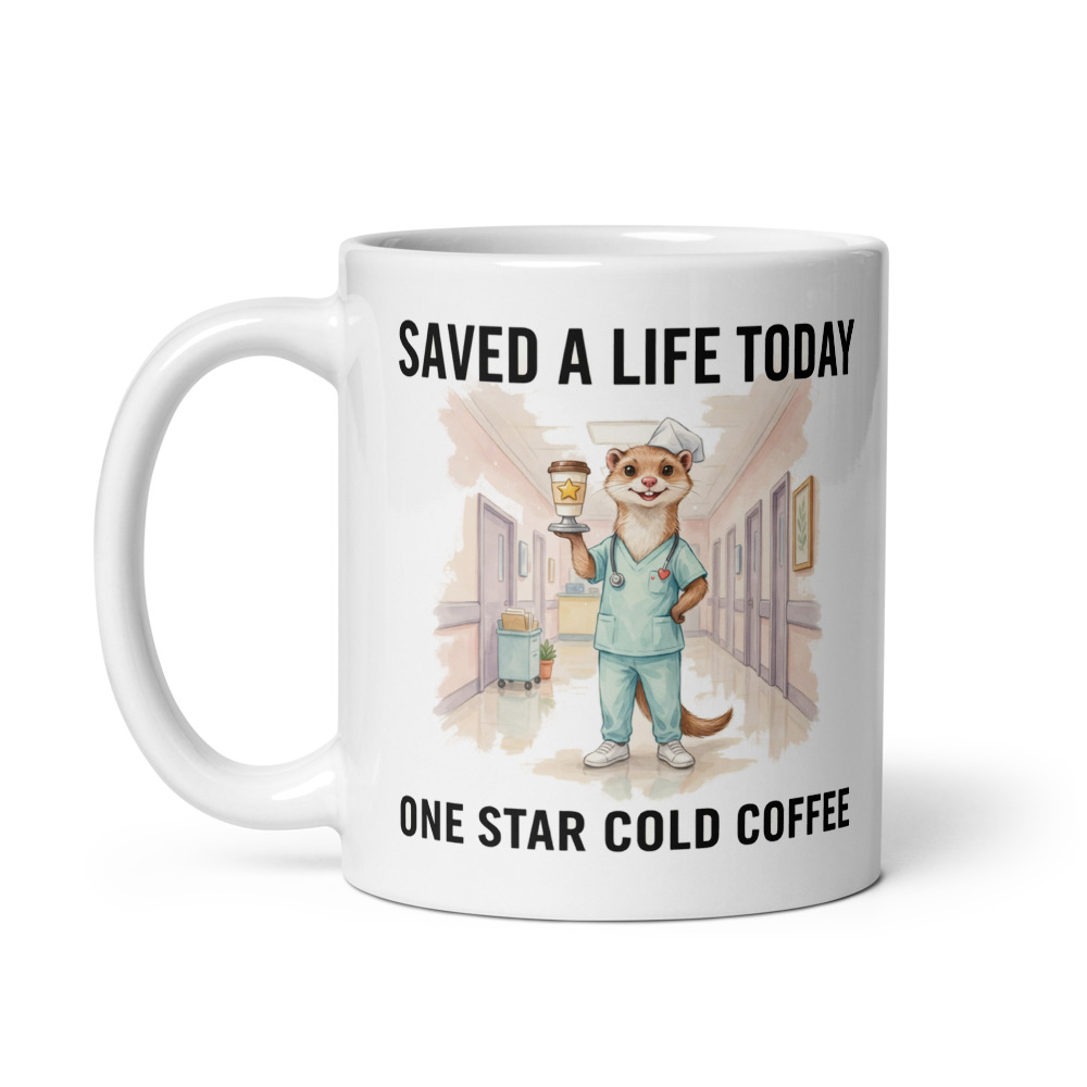 Cold Coffee Weasel Mug