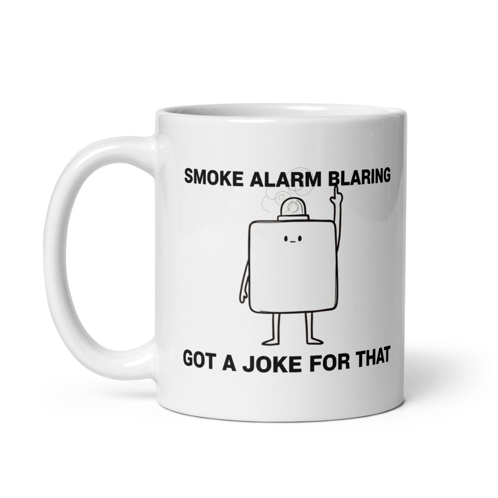 Smoke Alarm Joke Mug